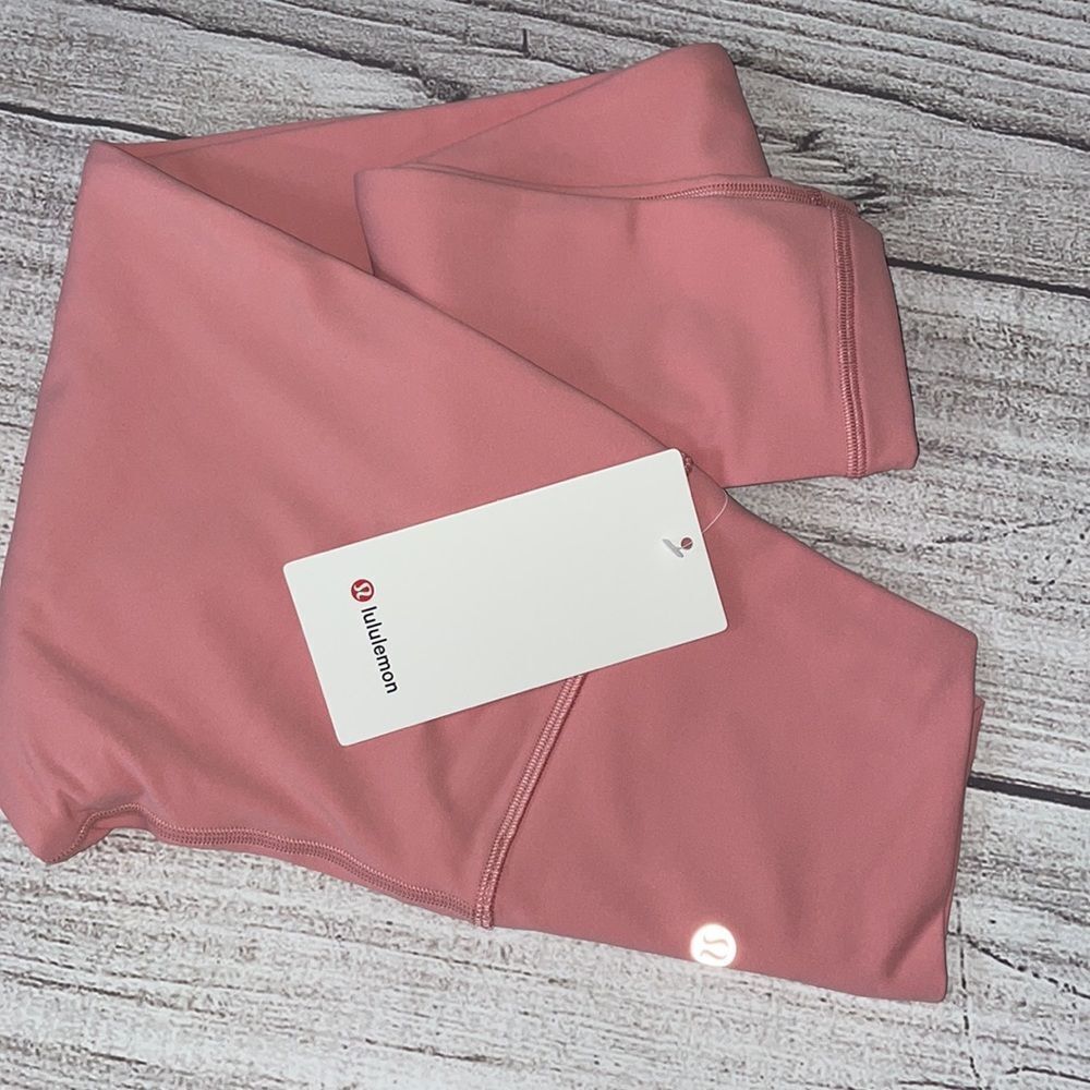 NWT lululemon Align Leggings 25” PANT PINK PUFF PINK SIZE 4 HIGH RISE PERFECT - Picture 4 of 11